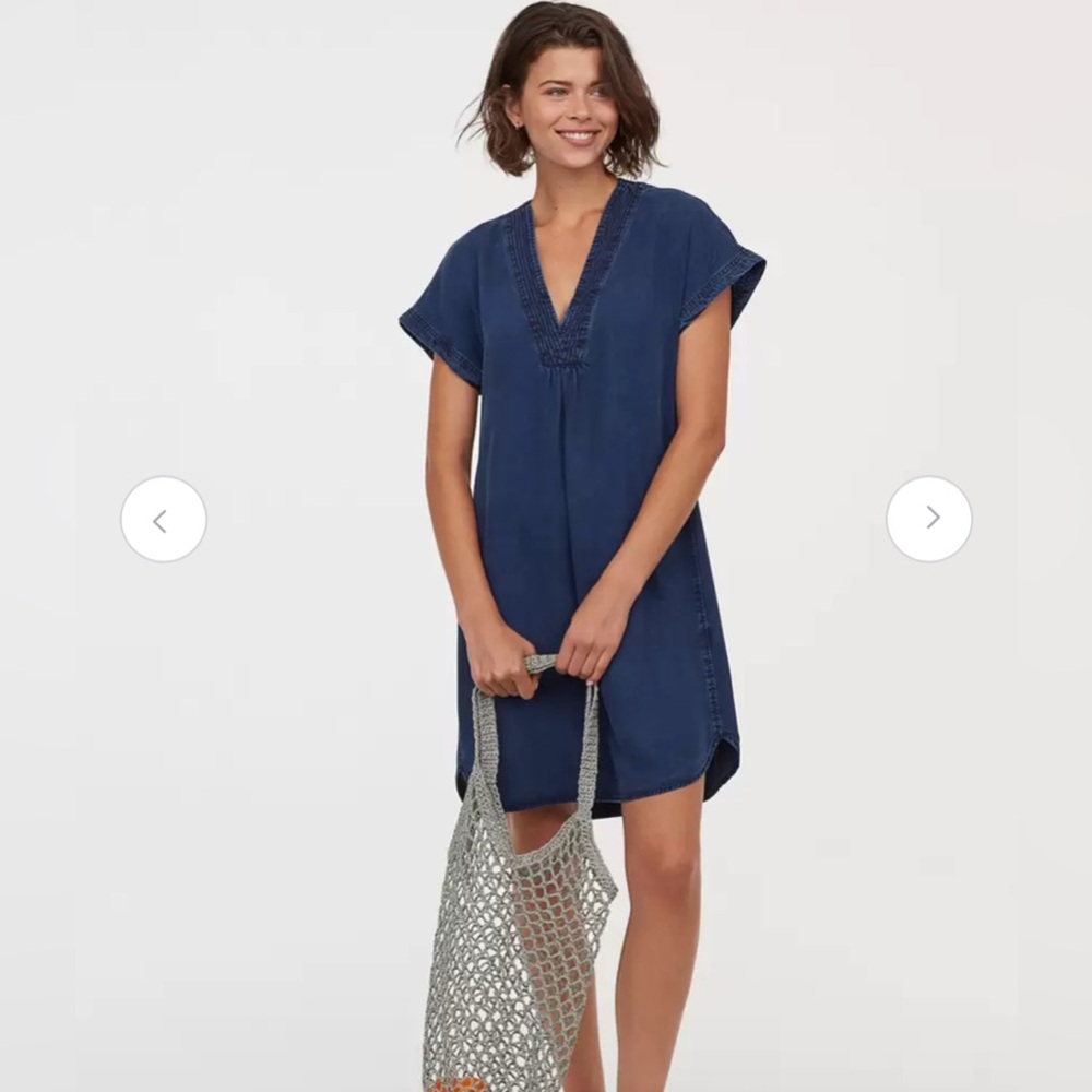 H&M Lyocell Denim Tunic Dress